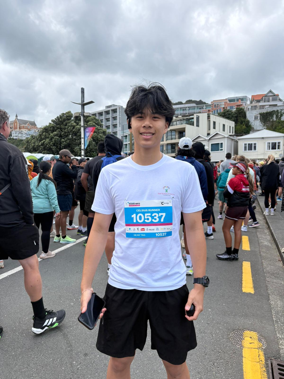 Photo of Teoy at the Wellington edition of Round the Bays 2026